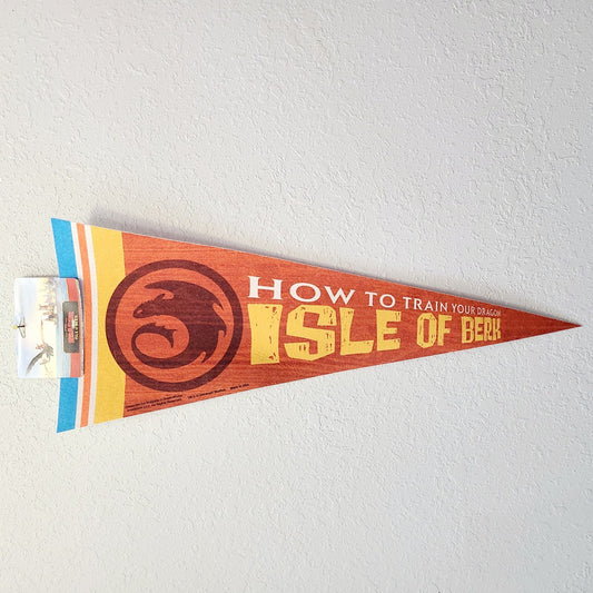 EPIC Universe How To Train Your Dragon Isle Berk Felt Pennant Universal Studios