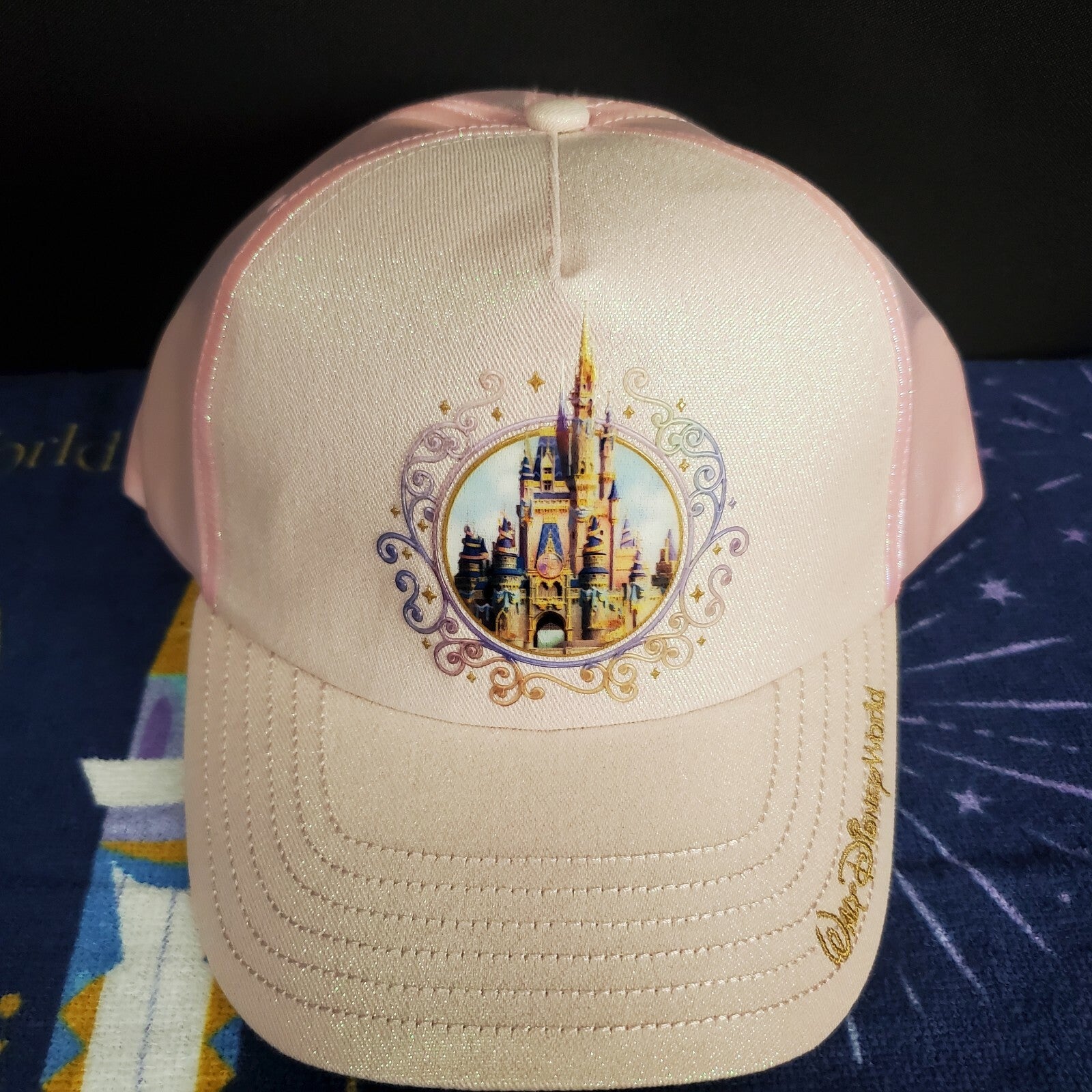 2021 Walt Disney World 50th Anniversary Castle Collection Pink Adult Hat New