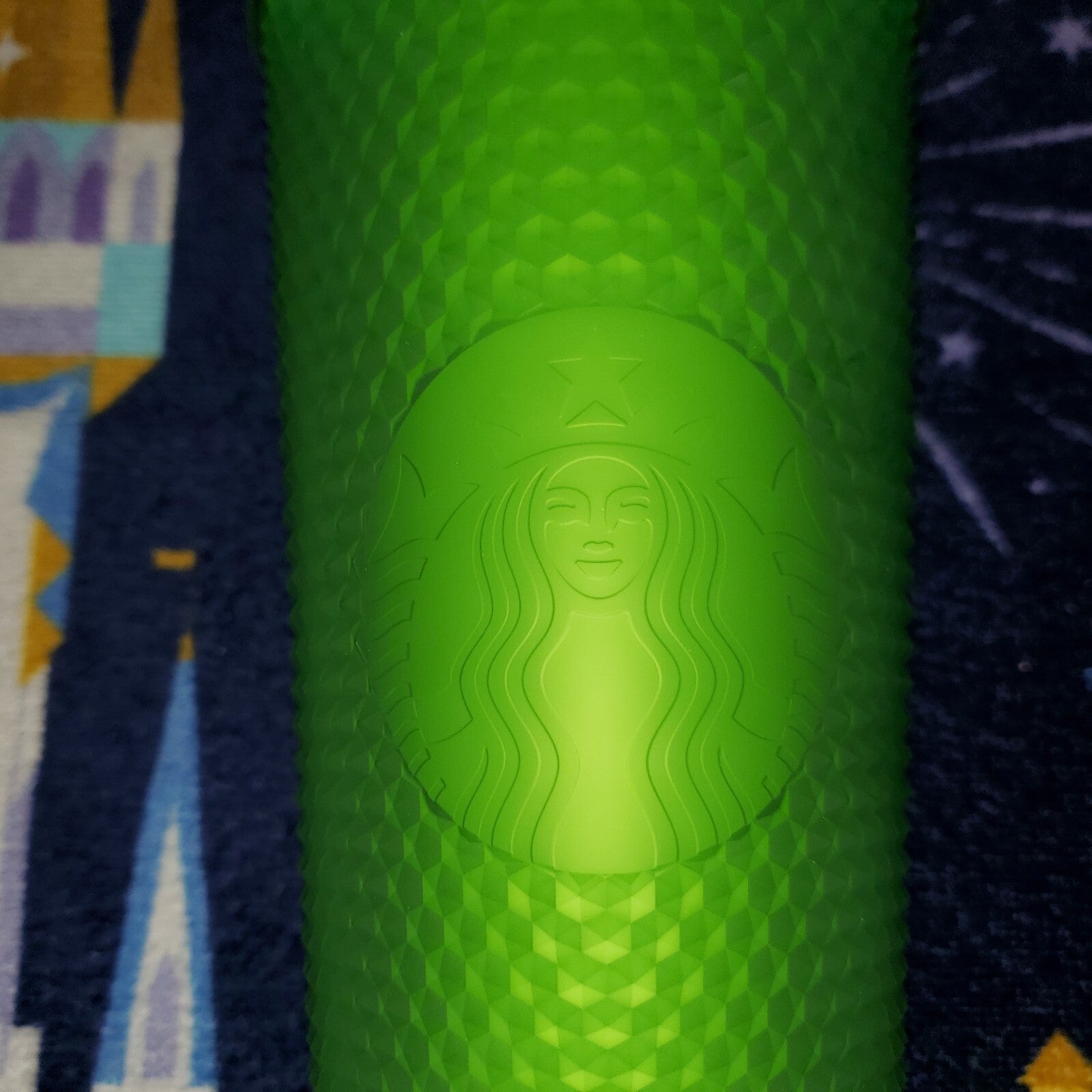 *Set of 3* Disney Parks Starbucks 50th Anniversary Blue, Pink, Green Stud Bling