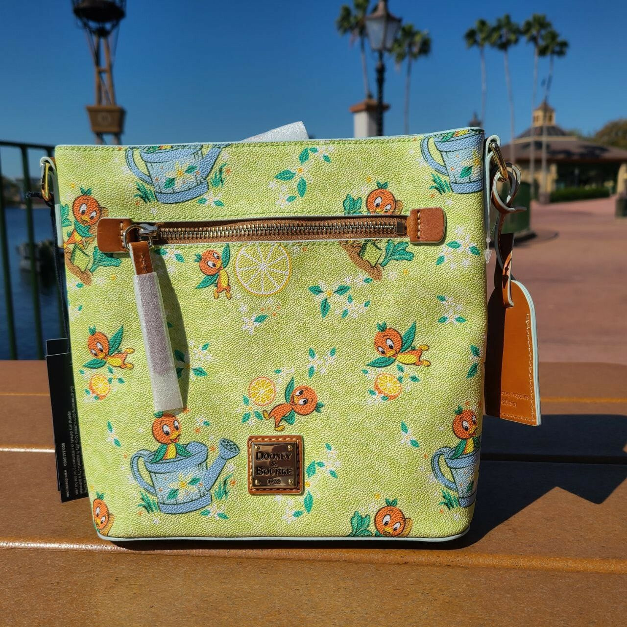 Disney Orange Bird Flower Garden Set Dooney & Bourke Crossbody Bag Spirit Jersey