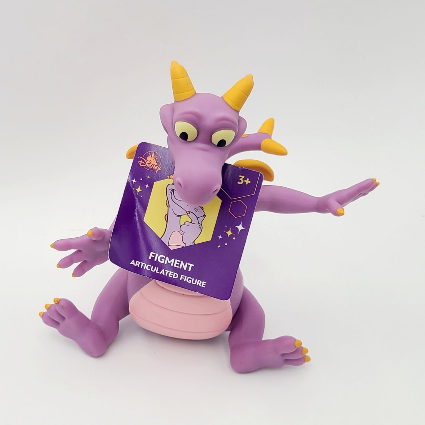 2025 Walt Disney World Parks Figment Epcot Center Articulated Plastic Figure 7”