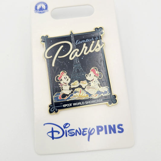 2026 Disney Parks Epcot World Showcase Pin France Mickey & Minnie Paris Tower
