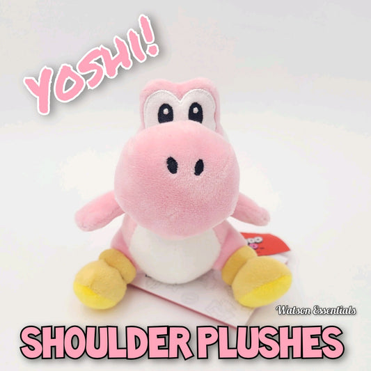 Epic Universal Studios Super Nintendo World PINK Yoshi 5" Shoulder Magnet Plush