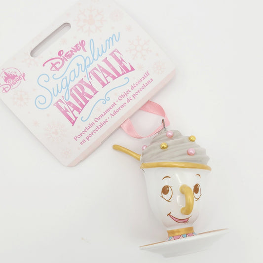 2025 Disney Parks Sugarplum Fairytale Beauty & The Beast Chip Cup Ornament New