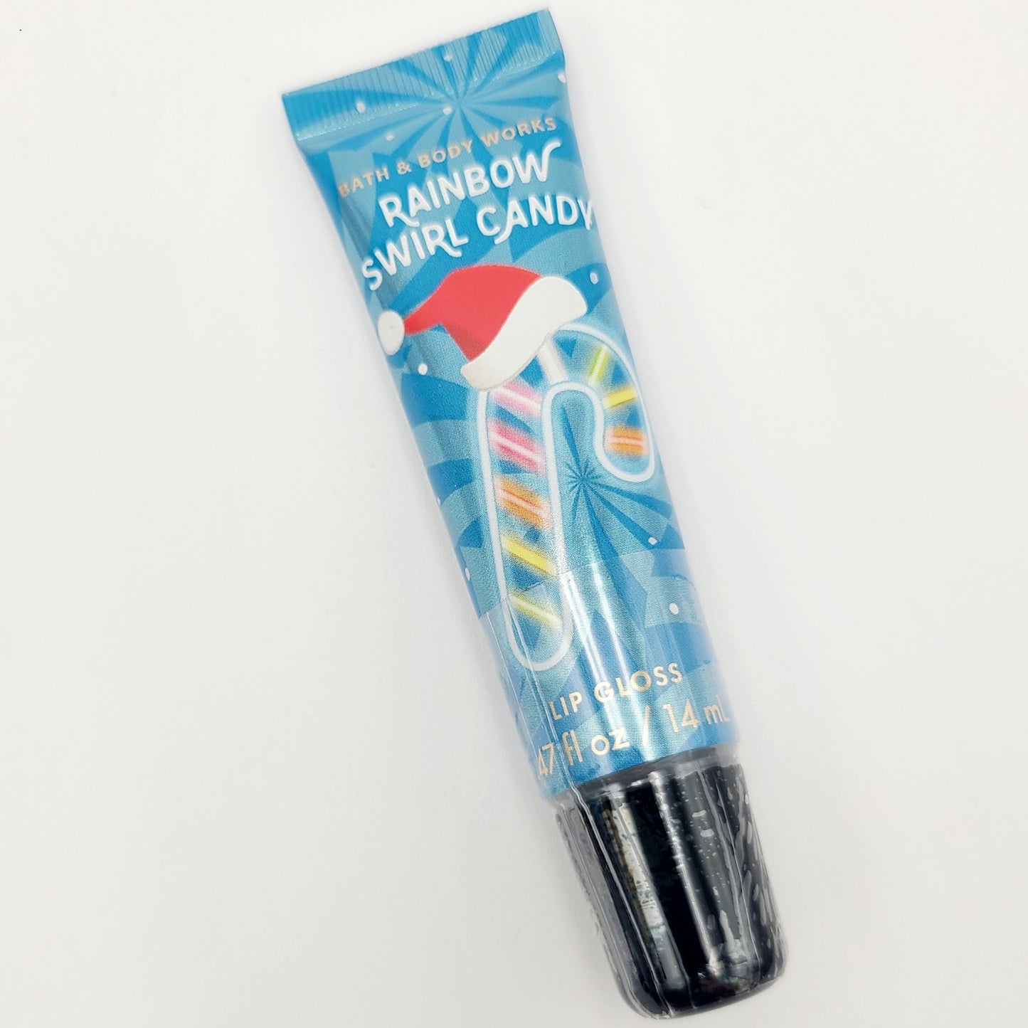 SEALED Bath and Body Works Rainbow Swirl Candy Lip Gloss .47 oz NEW Christmas