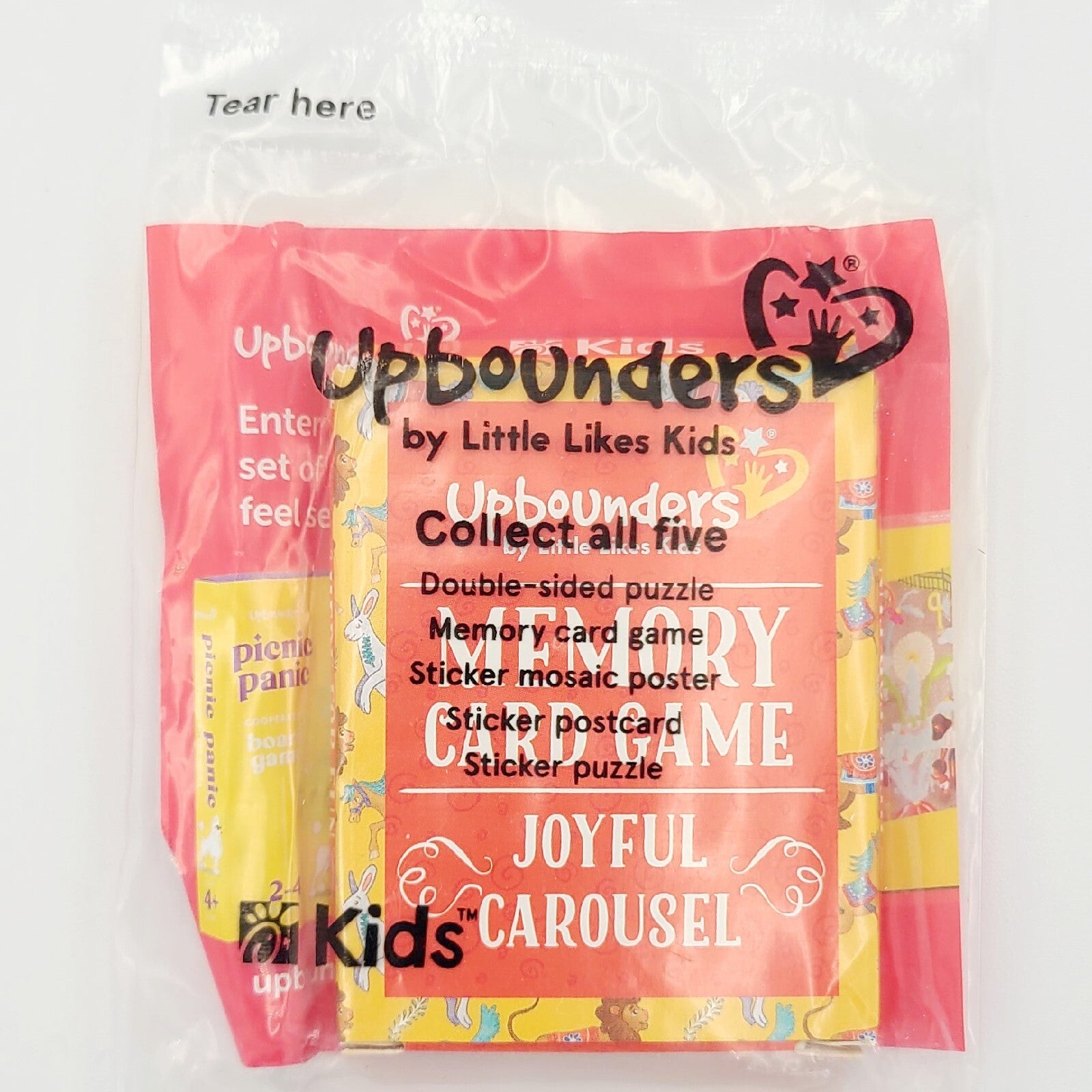 New! Chick Fil A Kids Meal Toy  Upbounders Memory Card Game Joyful Carousel CFA