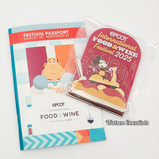 *Magnet* 2025 Disney Parks EPCOT Food & Wine Festival Mickey Mouse Acrylic New