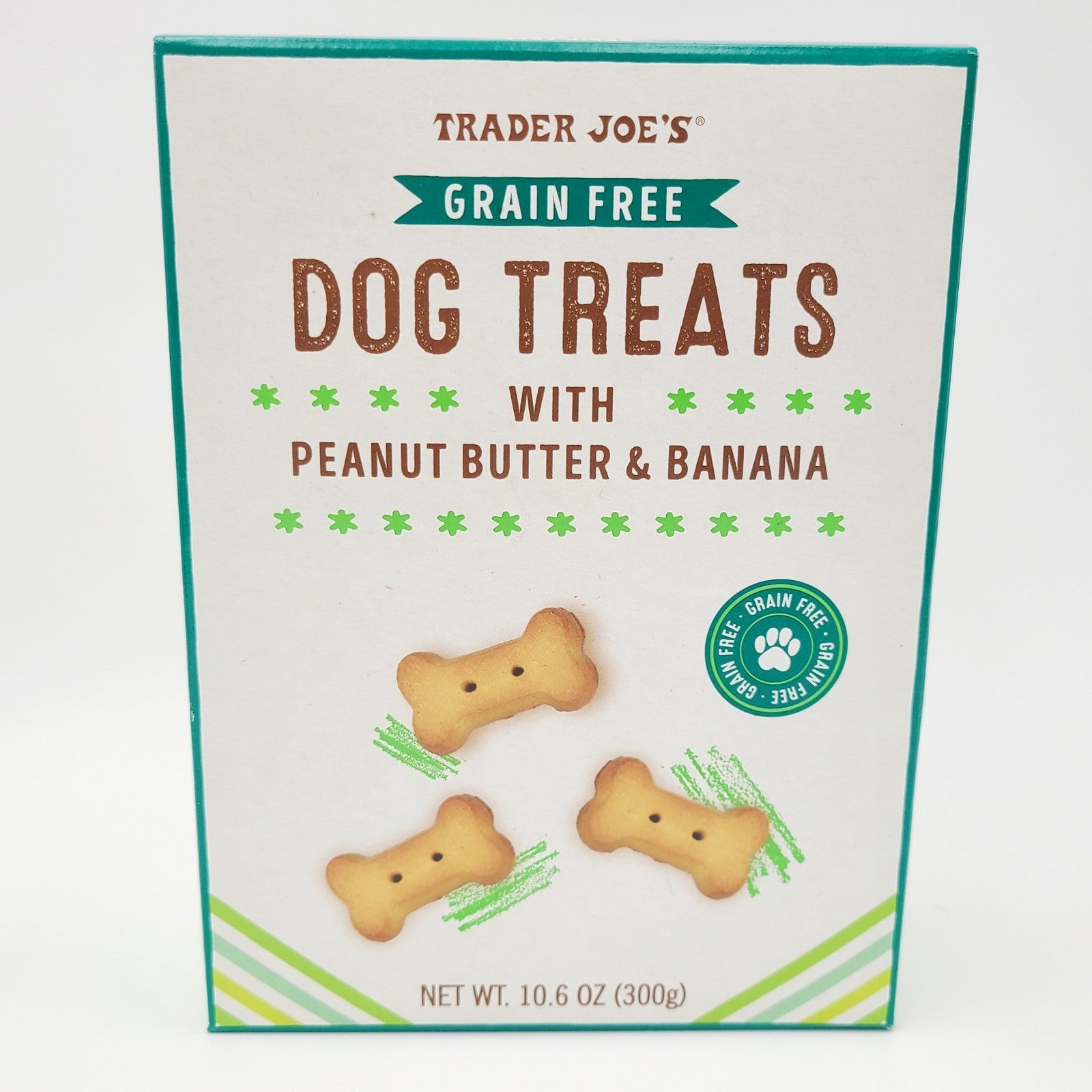 *2 Pack* Trader Joe's Dog Treats Peanut Butter & Banana Grain Free 10.6 oz Each
