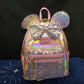 *Backpack Set* Disney Parks 50th Anniversary Iridescent Pink & Blue Loungefly
