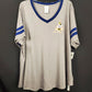 LARGE Walt Disney World 50th Anniversary Minnie Mouse V Neck Ladies Shirt Castle