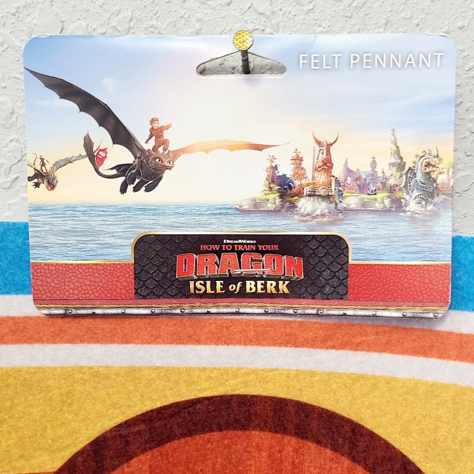 EPIC Universe How To Train Your Dragon Isle Berk Felt Pennant Universal Studios