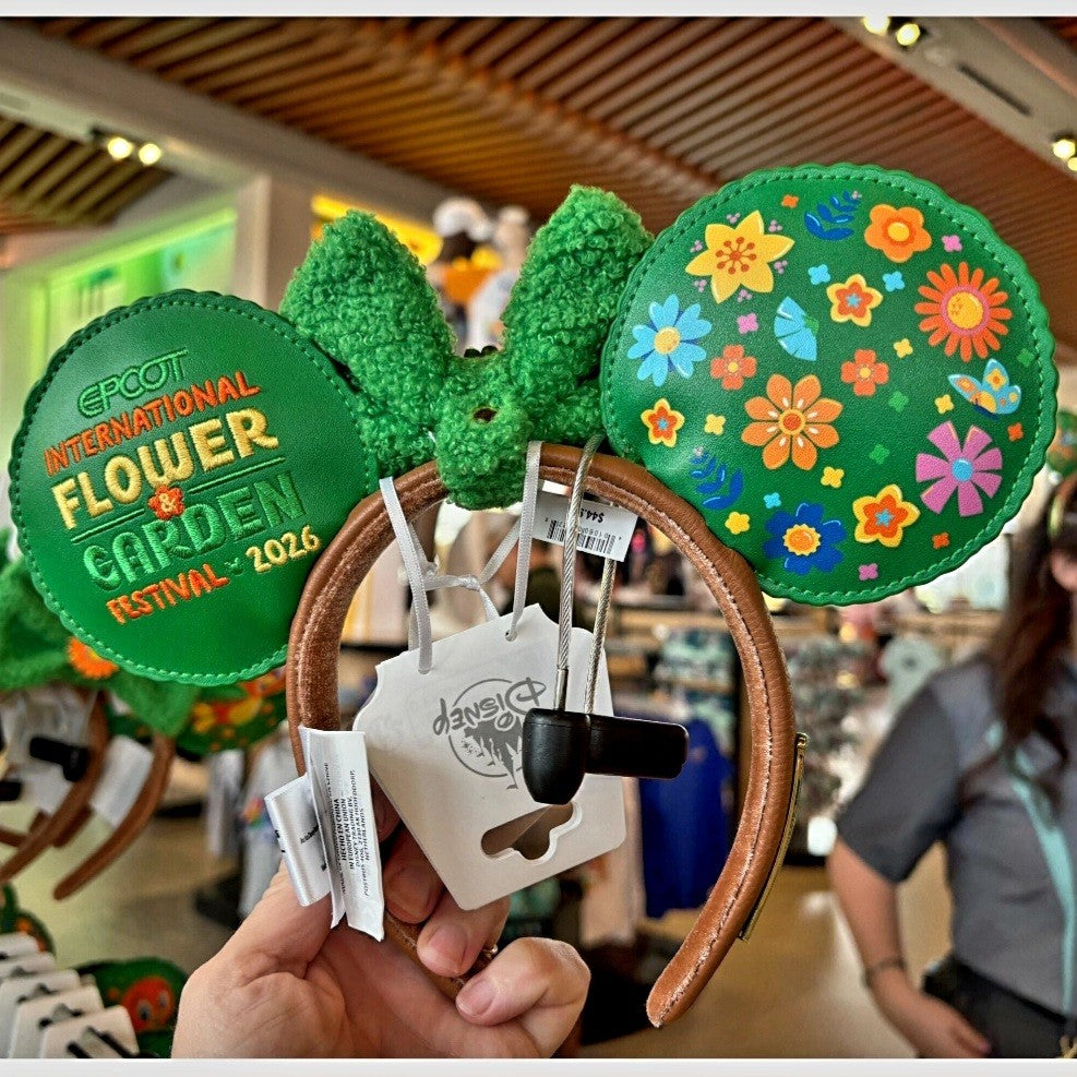 Disney Park 2026 Flower Garden Festival Orange Bird Spike Ear Headband Loungefly