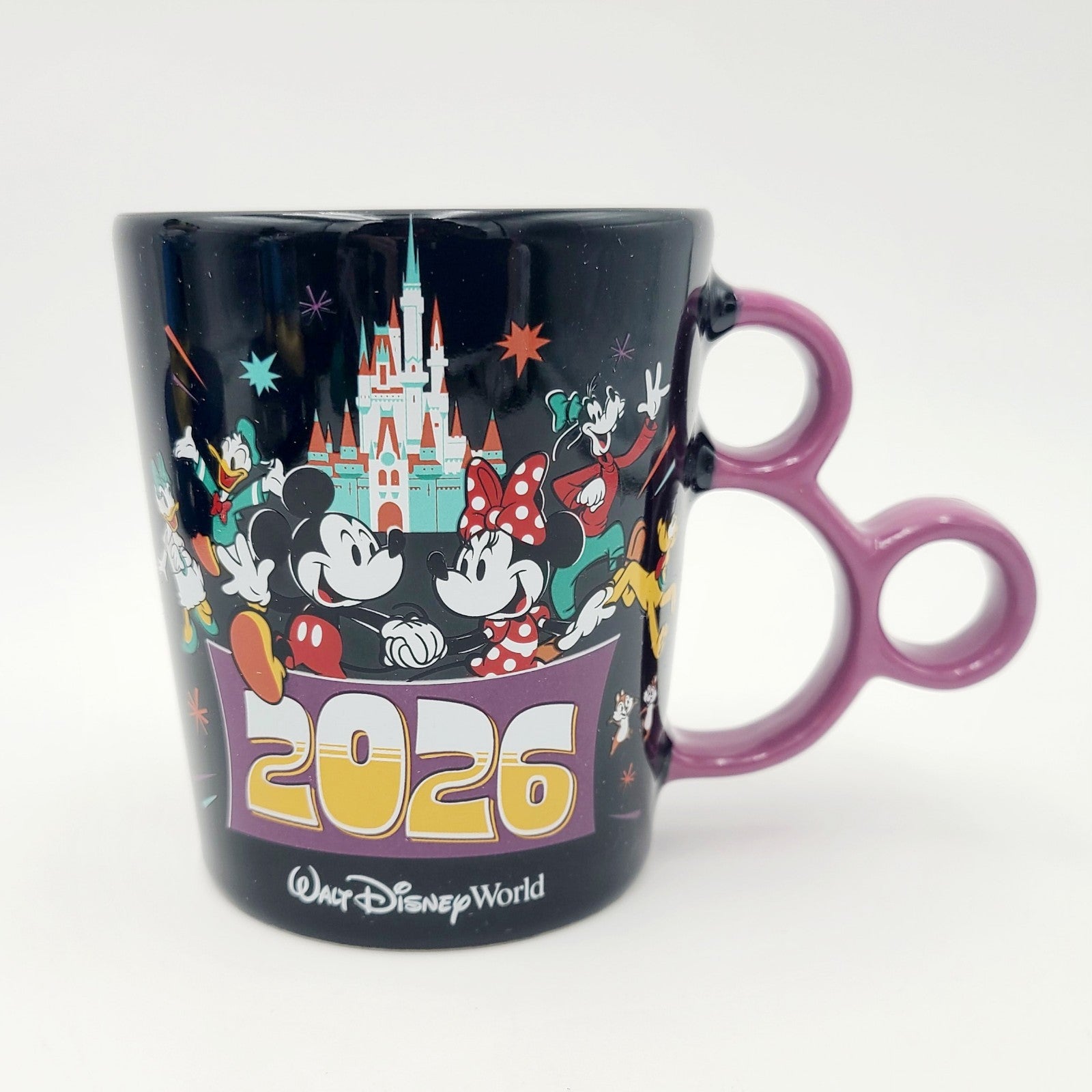 2026 Walt Disney World Parks Mickey Minnie Castle Year Dated Ceramic Mug WDW NEW