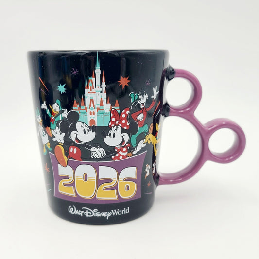 2026 Walt Disney World Parks Mickey Minnie Castle Year Dated Ceramic Mug WDW NEW