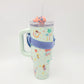 2026 Walt Disney World Park WDW It's A Small World Tumbler Zipper Pouch & Topper