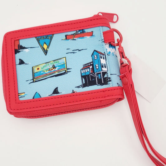 *Actual Wallet* Universal Studios Florida Jaws 50th Anniversary All Over Print