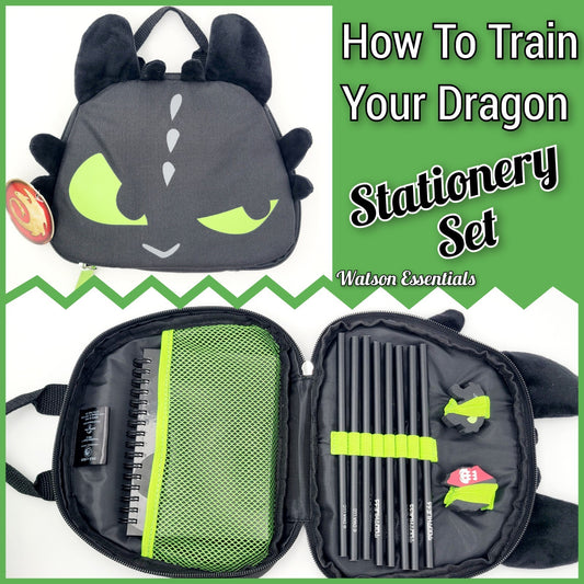 *Stationery Set* Universal EPIC How Train Your Dragon Toothless Night Fury NEW