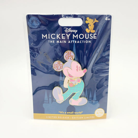 Disney Parks 50th Anniv Mickey Mouse Main Attraction It's A Small World Pin 4/12