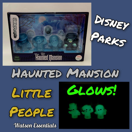 GITD 2026 Disney Park Haunted Mansion Fisher Price Mattel Little People 4 Pc Set