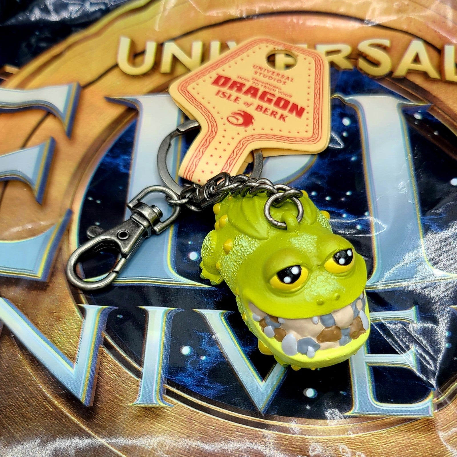*Green Gronckle Keychain* EPIC Universe Universal How to Train Your Dragon NEW
