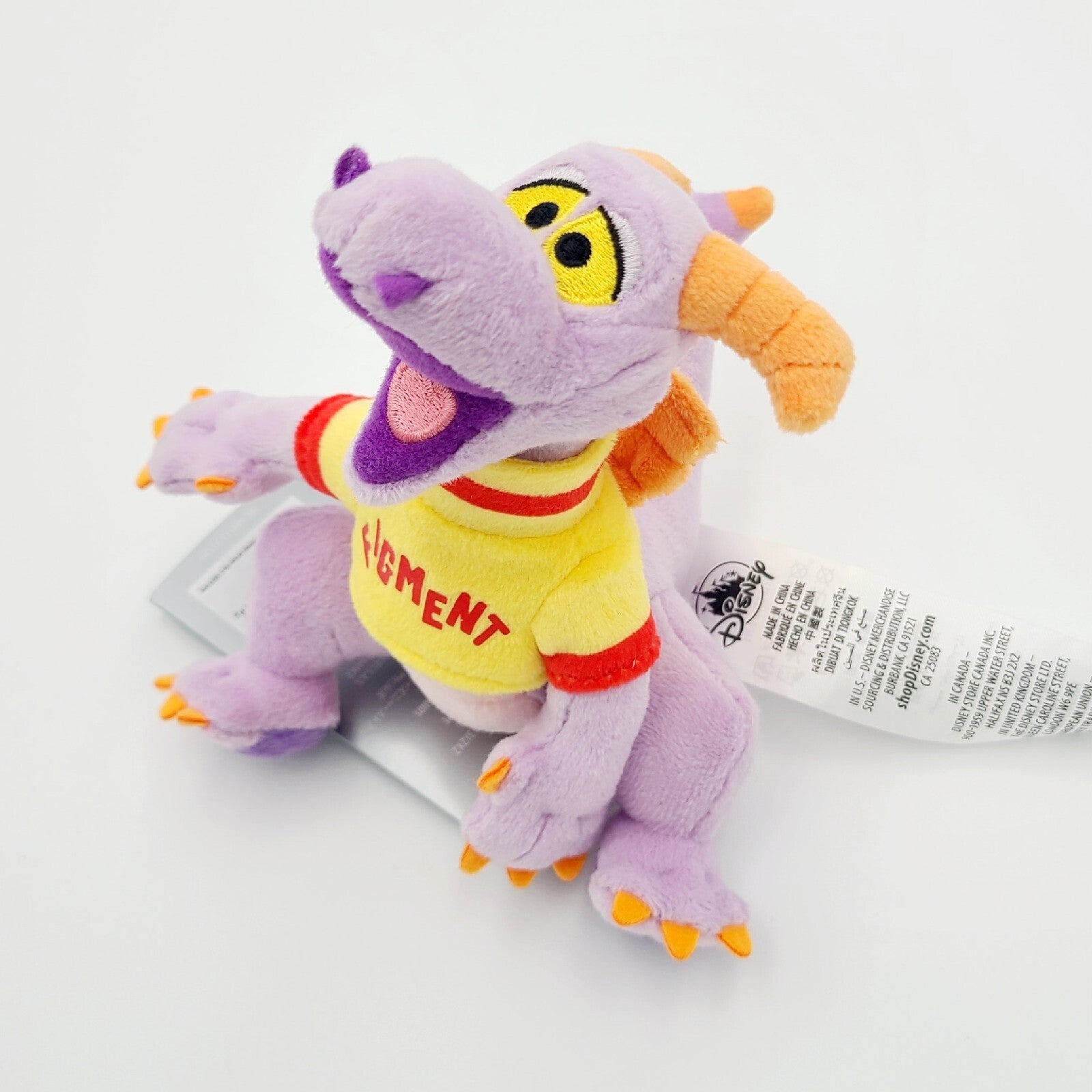 2023 Disney Parks Exclusive EPCOT Mini Figment Shoulder Pal Magnet Plush NEW
