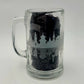 (1) Walt Disney World Parks EPCOT Showcase Pavilion Etched Glass Beer Mug Stein