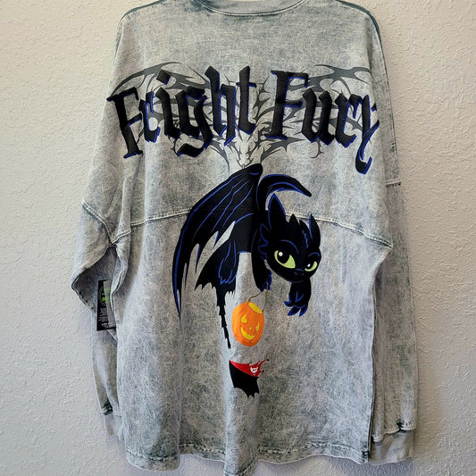 LARGE Universal Studios How Train Your Dragon Toothless Halloween Spirit Jersey