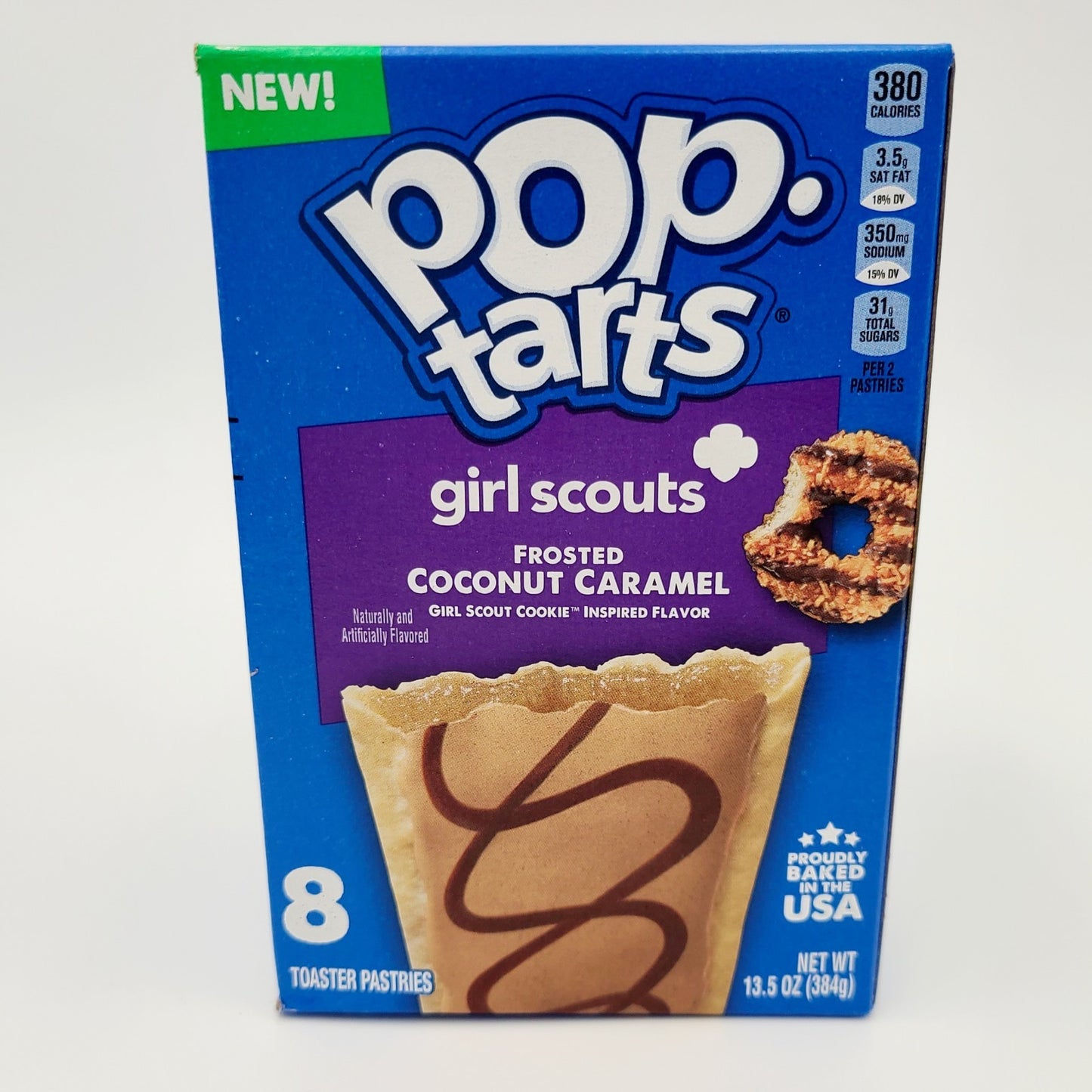 2 Boxes Pop-Tart Girl Scouts Cookie Thin Mints Coconut Caramel Limited Edition