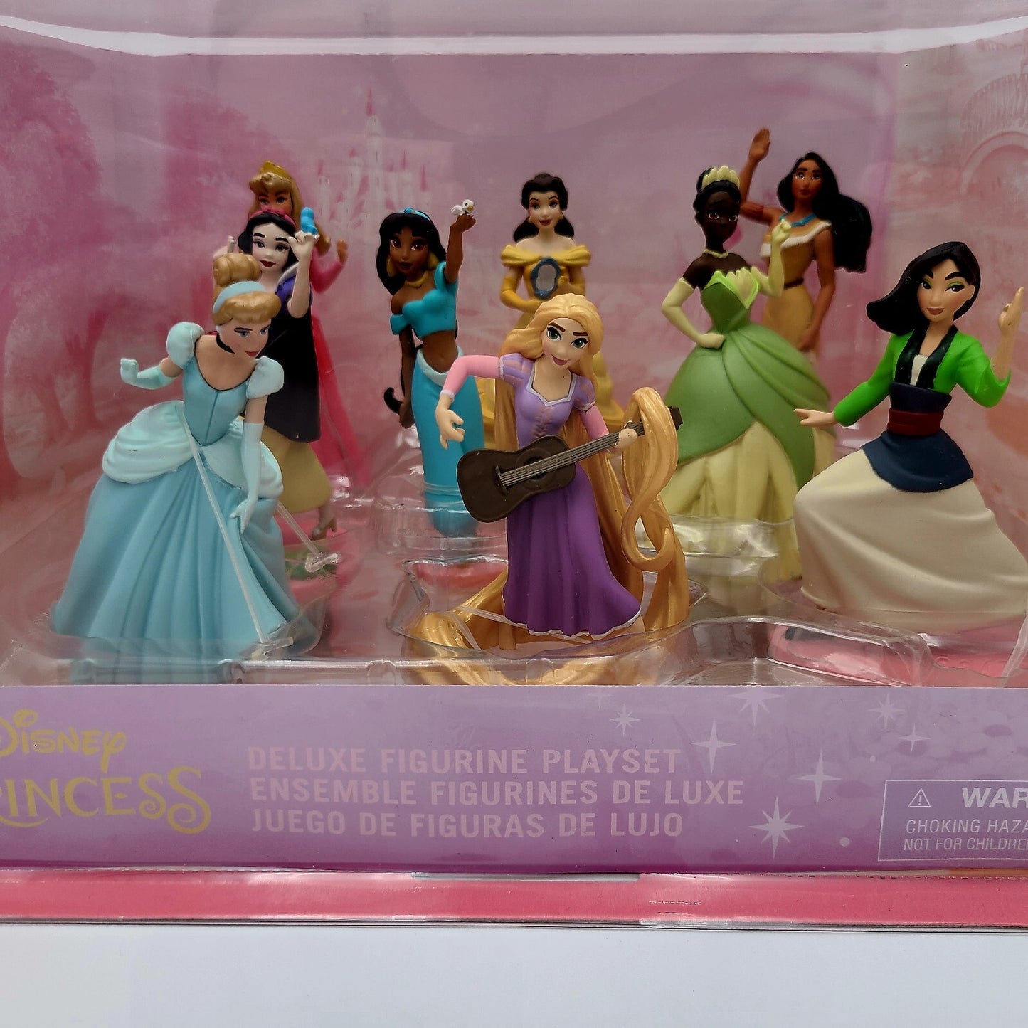 Disney Parks Princess Deluxe 9 Figurine Figure PVC Set Cake Toppers Tiana Belle
