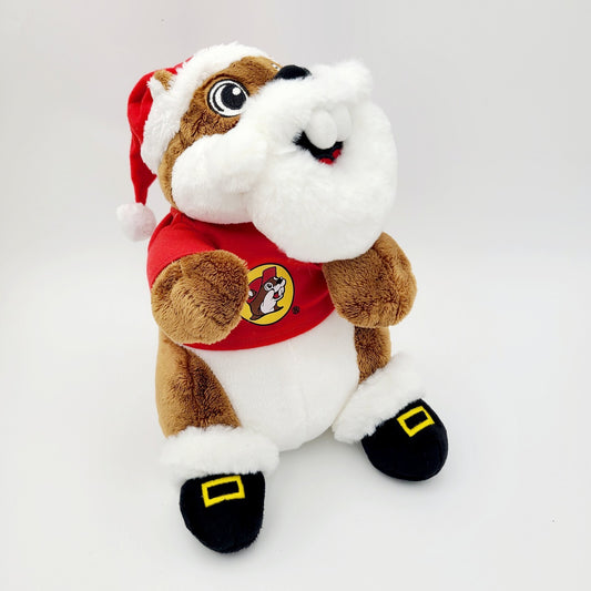 NEW Buc-ee's Santa Beaver Holiday Christmas Hat 10" Plush Stuffed Animal Bucees
