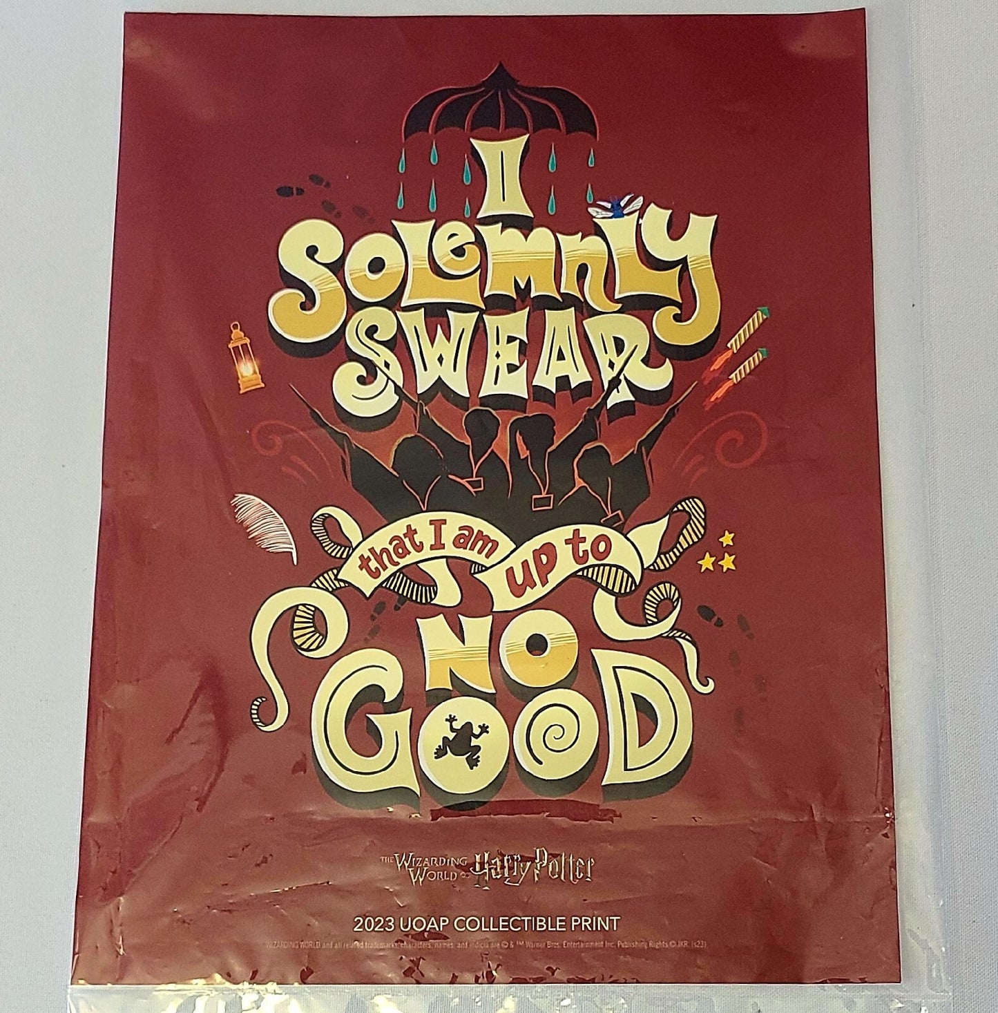 Universal Studio Harry Potter Passholder Collectible Print 2023 UOAP Mini Poster