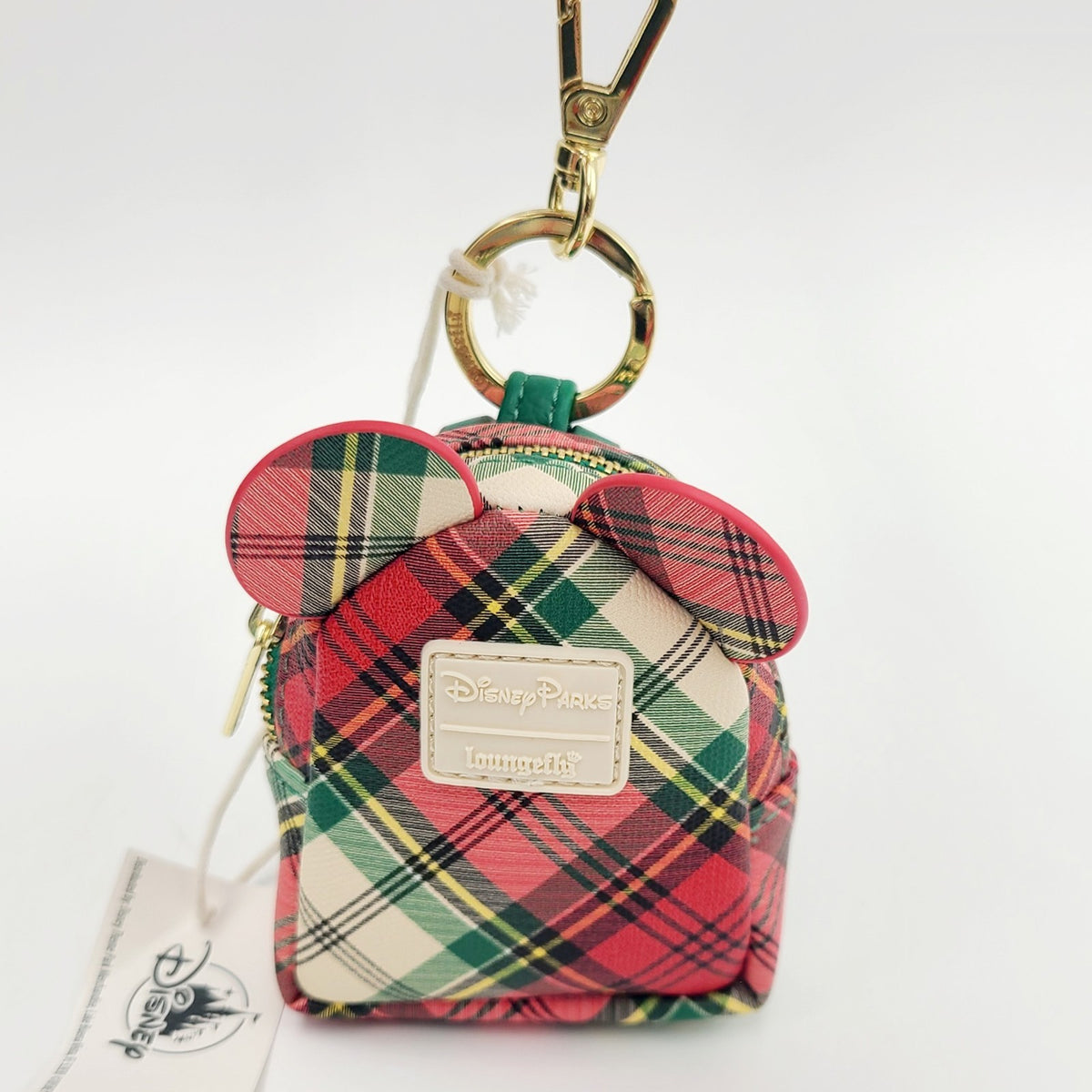 2026 Disney Parks Loungefly Mini Backpack Christmas Bag Clip Charm Keychain New
