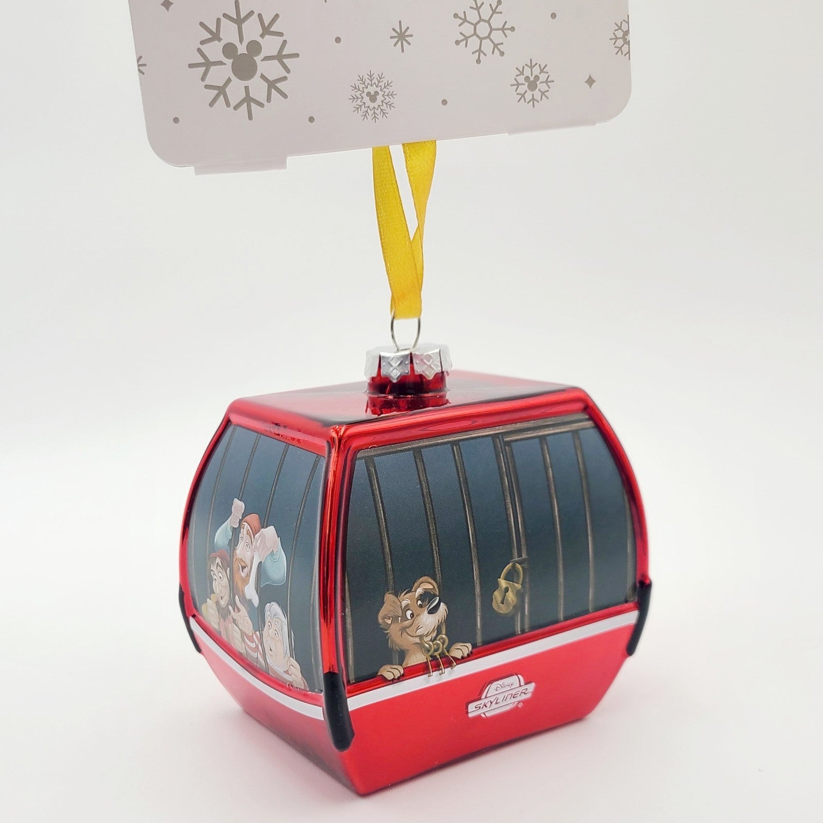 Disney Parks Skyliner Pirates Of The Caribbean Glass Christmas Ornament 2025 NEW