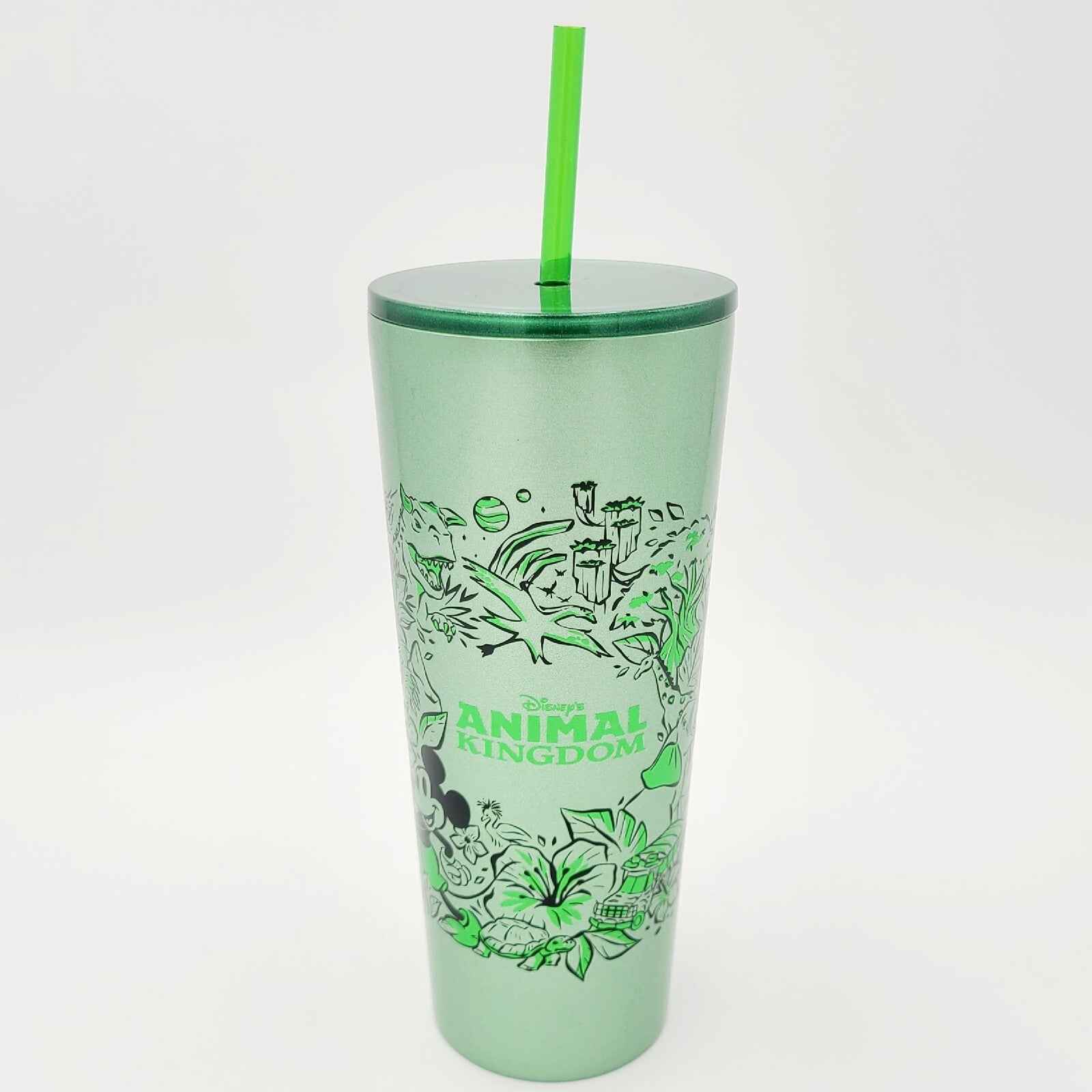 Walt Disney World 4 Park Starbucks Tumbler Magic Kingdom EPCOT Hollywood Animal