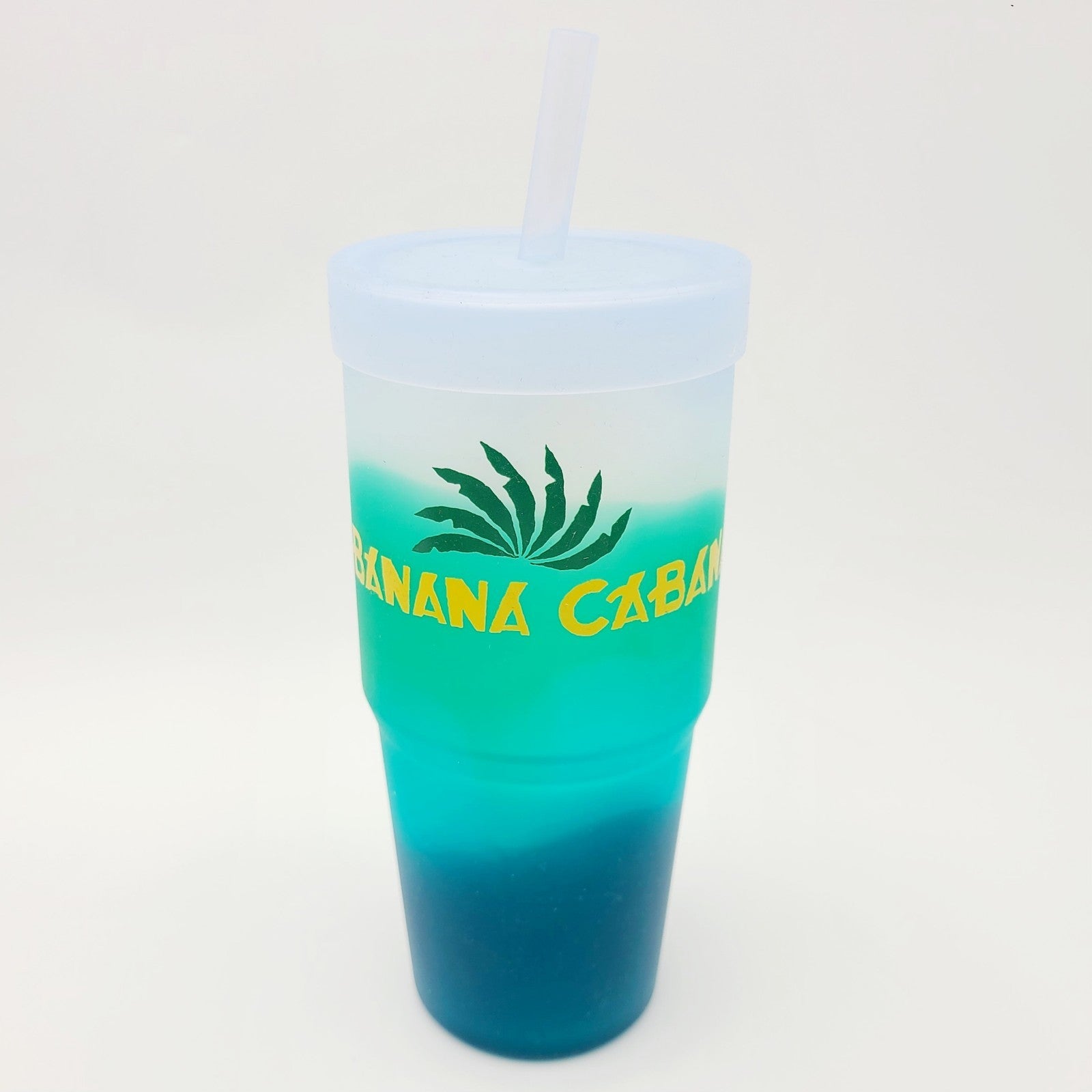 (1) Disney Park Caribbean Beach Resort Banana Cabana Silicone Tumbler Silipint