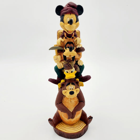 Disney Parks Wilderness Lodge Resort Mickey & Friends Totem Pole 12" Figurine