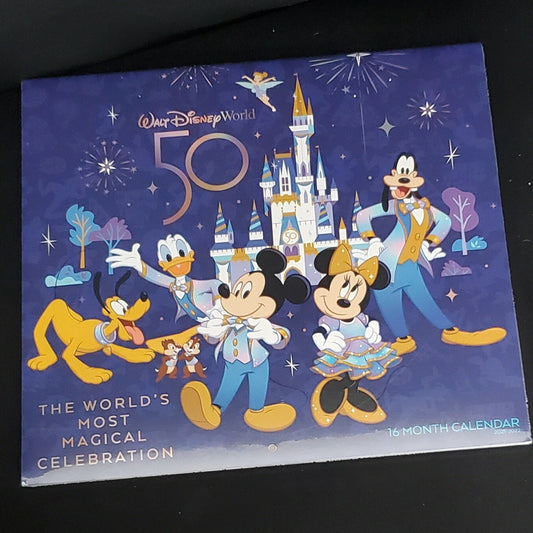 2021-22 Walt Disney World WDW 50th Most Magical Celebration Calendar 16 Month