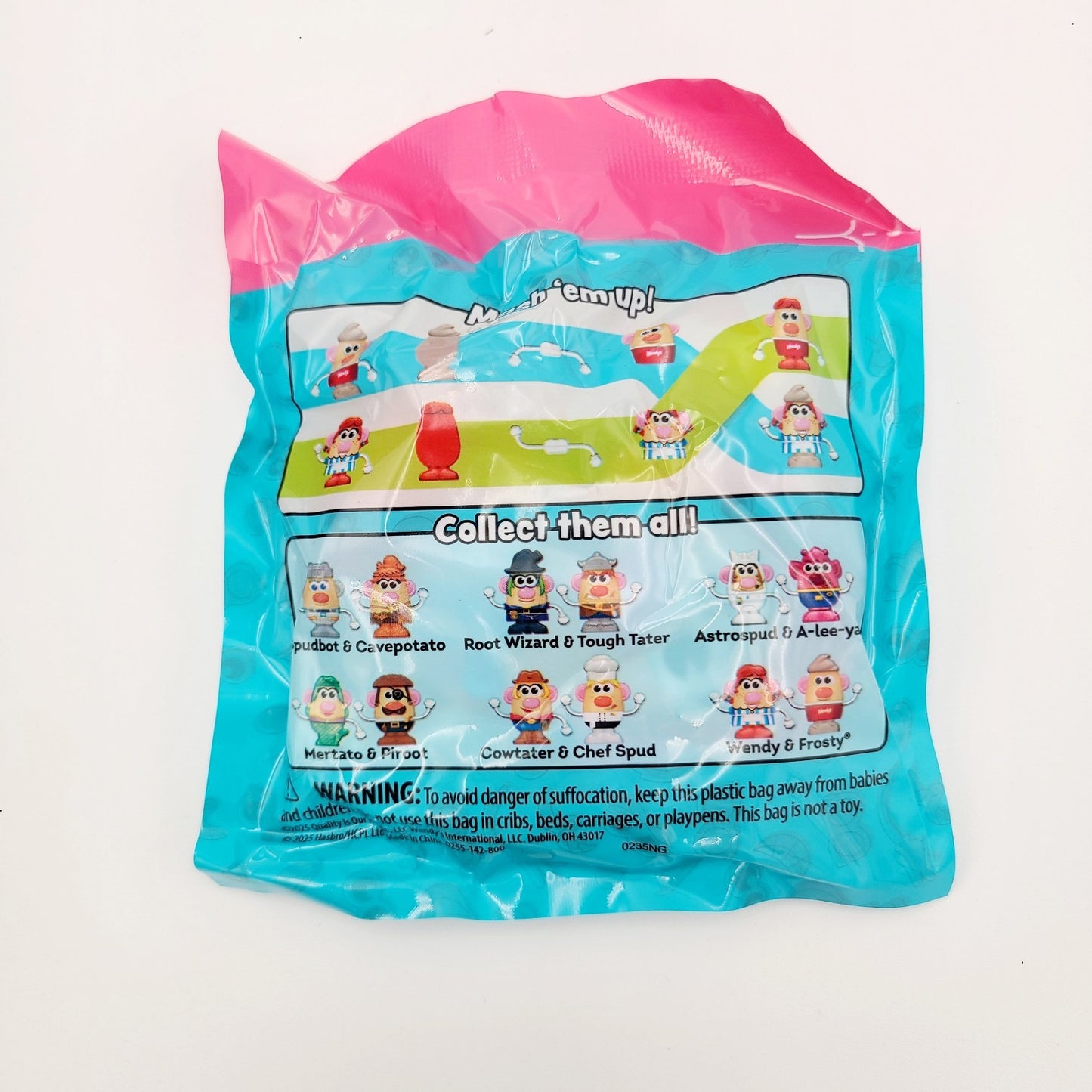 Wendy's RESTAURANT 2025 Potato Head MASHED KID Toy Wendy & Frosty NEW SEALED