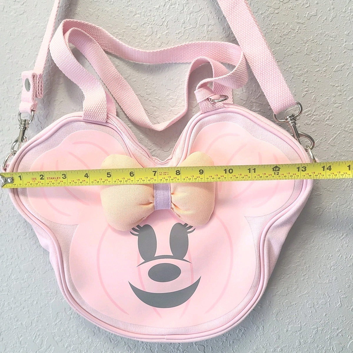 2026 Disney Parks Halloween Hey Boo Ghost Pumpkin Pink Minnie Canvas Tote Bag