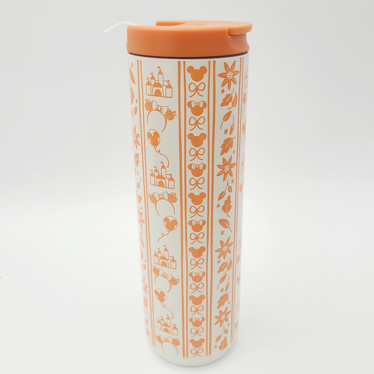 2026 Disney Parks Fall Starbucks Pumpkin Steel Tumbler Bottle Lid Spout Keychain
