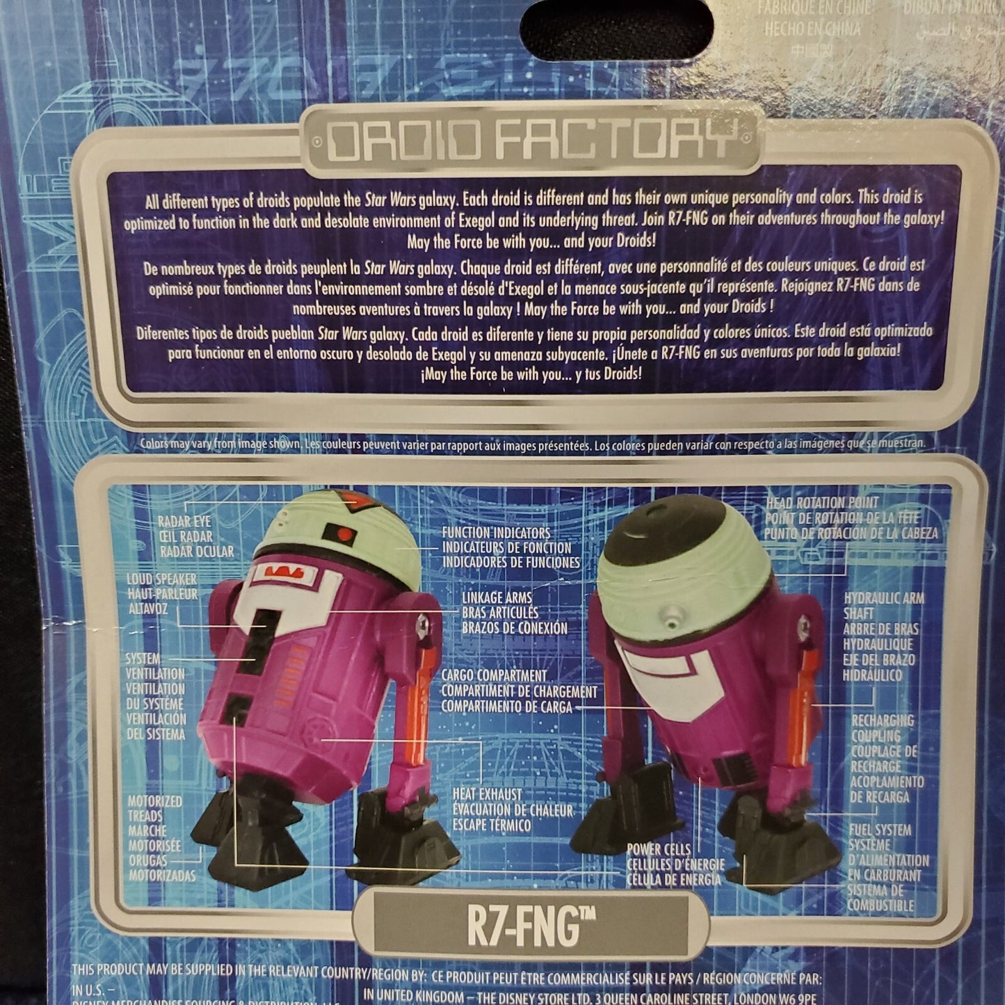 Disney Parks 2022 Star Wars Droid Factory Halloween R7-FNG Vampire Action Figure