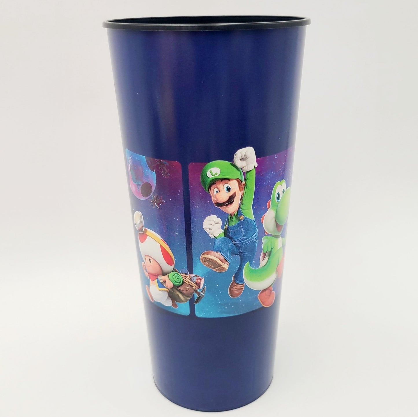 Super Mario Galaxy Movie Plastic Cup Authentic Theater Exclusive Yoshi Peach NEW