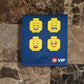 *LEGO, Rubber Coasters* VIP Exclusive Limited Edition Festive Drink Four (4) NEW