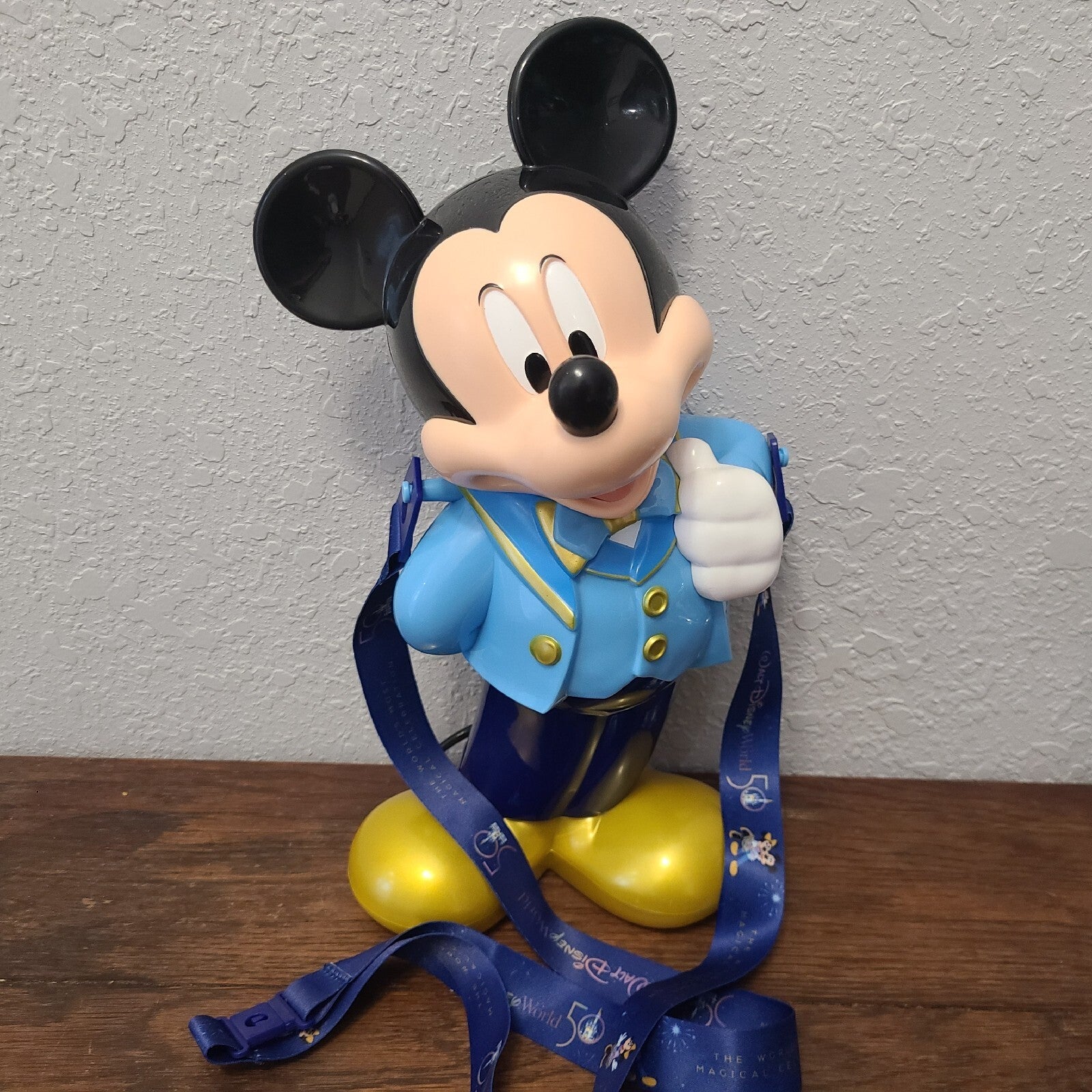 Walt Disney World Park 50th Anniversary Popcorn Bucket & 100 Years Mickey Sipper