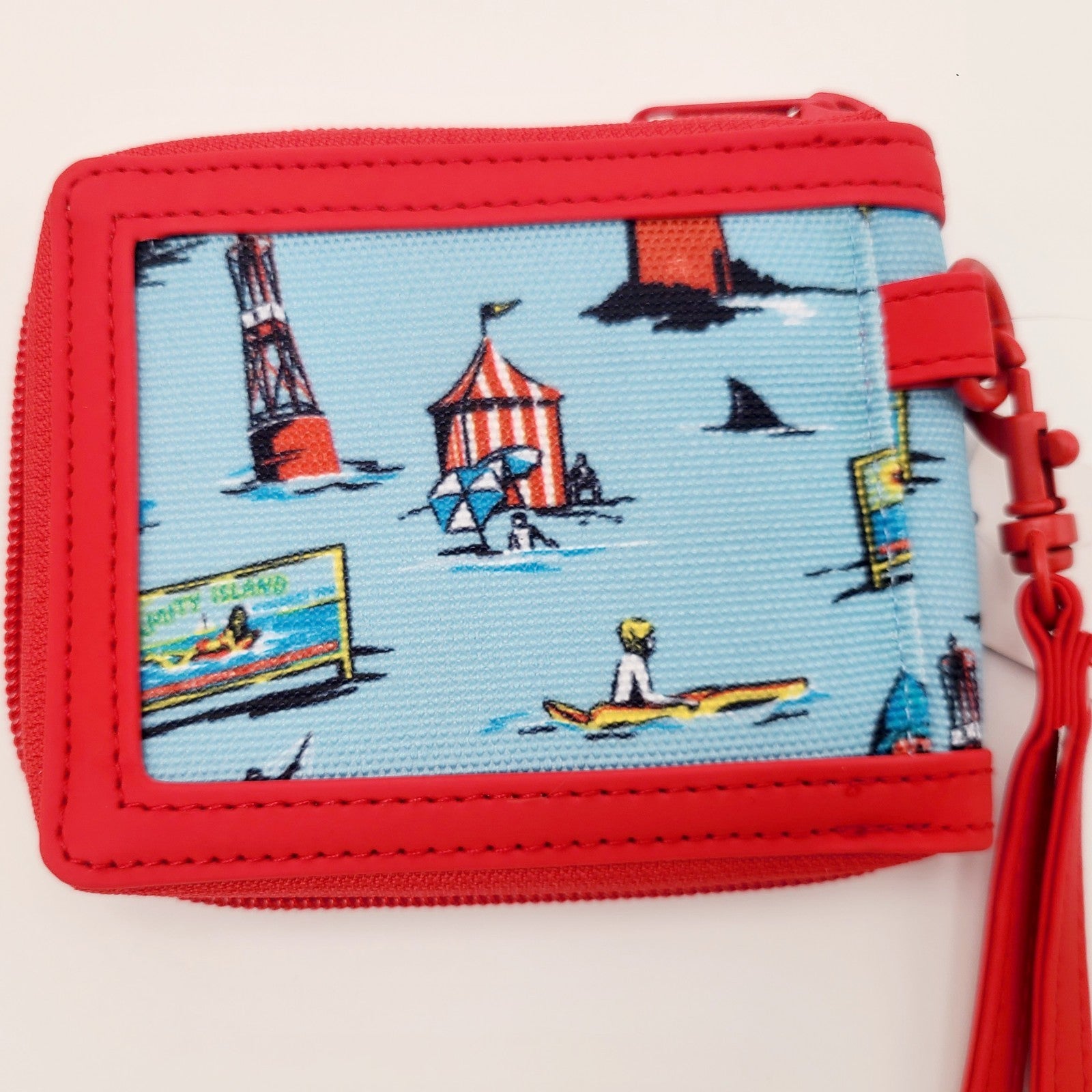 *Actual Wallet* Universal Studios Florida Jaws 50th Anniversary All Over Print
