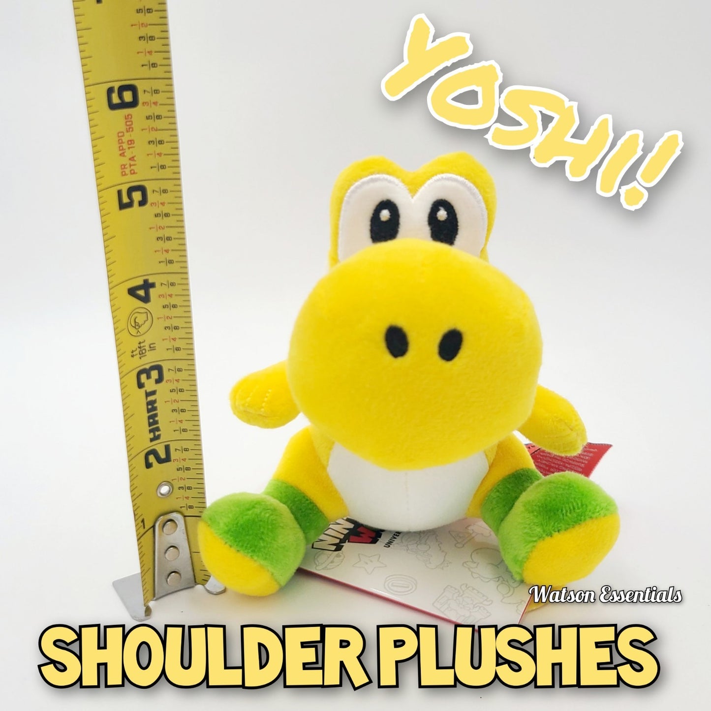 Set of 5 EPIC Universal Studios Super Nintendo World Yoshi Shoulder Magnet Plush