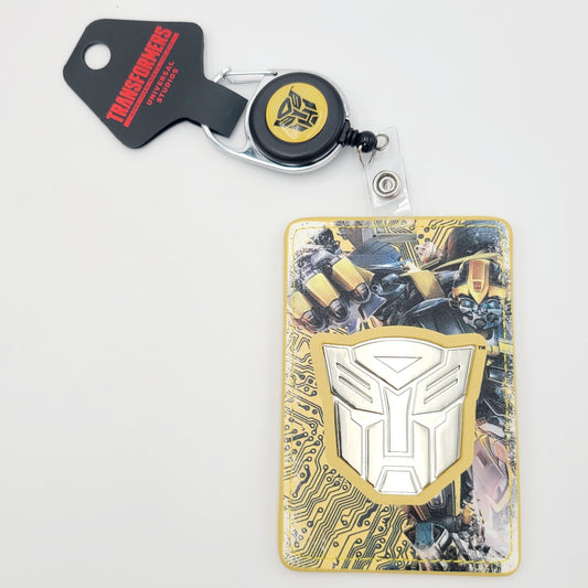 Universal Studios Exclusive Transformers Bumblebee Retractable ID Badge Reel New