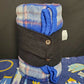 Disney Parks Animal Kingdom Earth Ragz Fleece Throw Blue & Red Plaid  53" x 77"