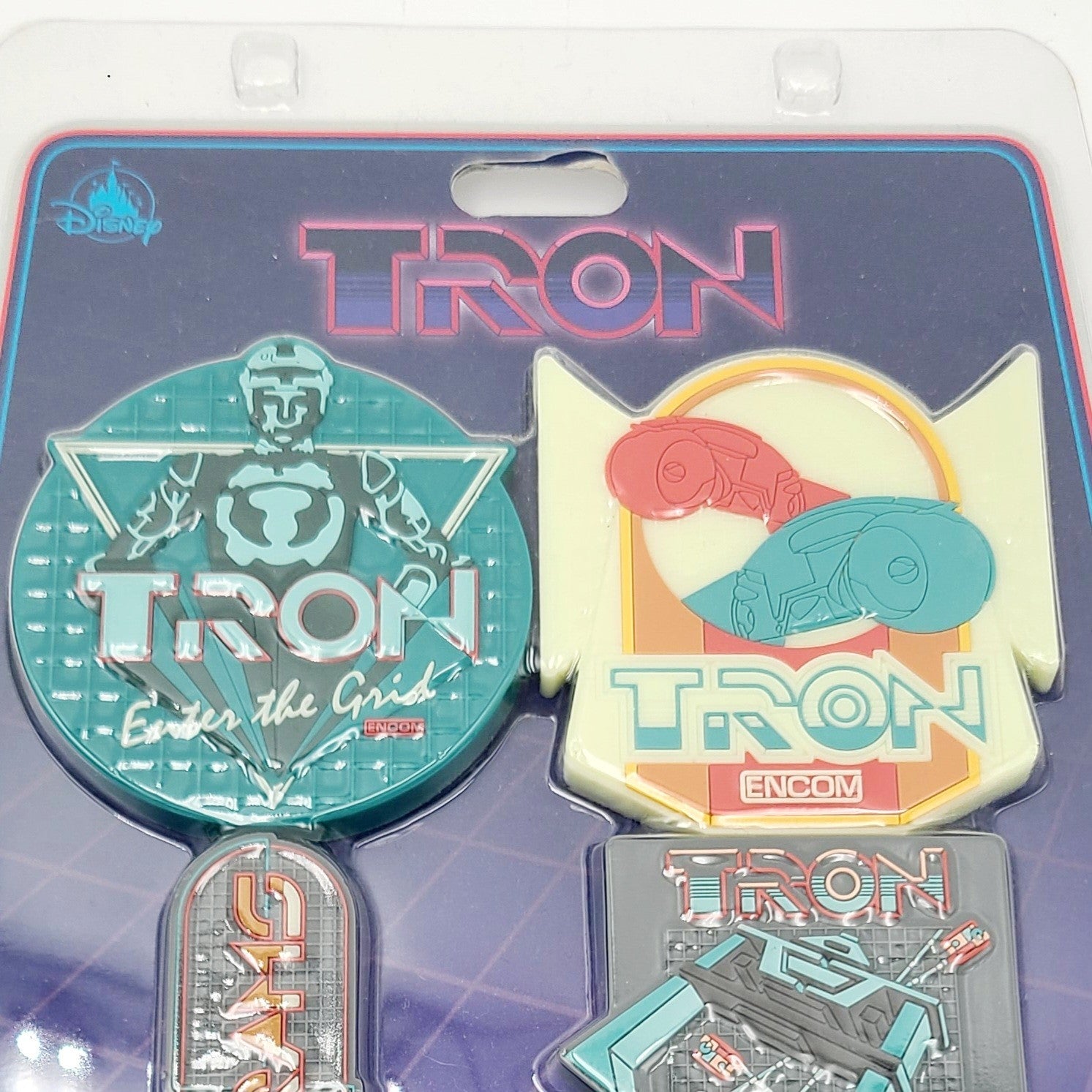 *Magnet Set* Disney World Parks Tron Lightcycle Run Greetings Program Encom GITD