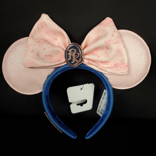 2021 Disney Parks Riviera Resort Minnie Mouse Loungefly Ears Pink & Blue